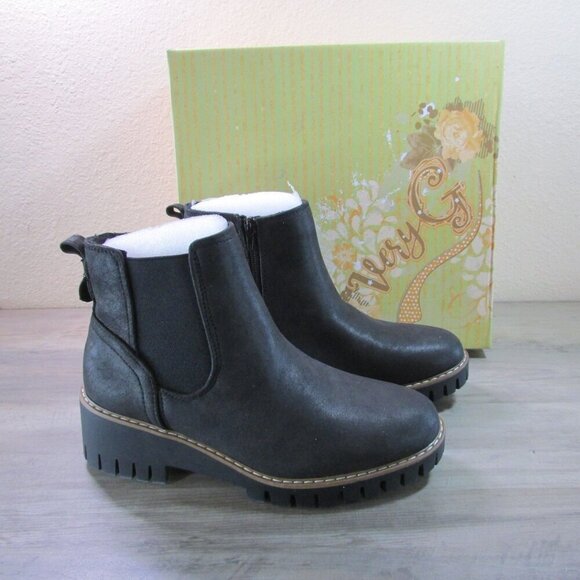 Very G Women's Pasadena Chelsea Ankle Boots Black - Picture 2 of 5